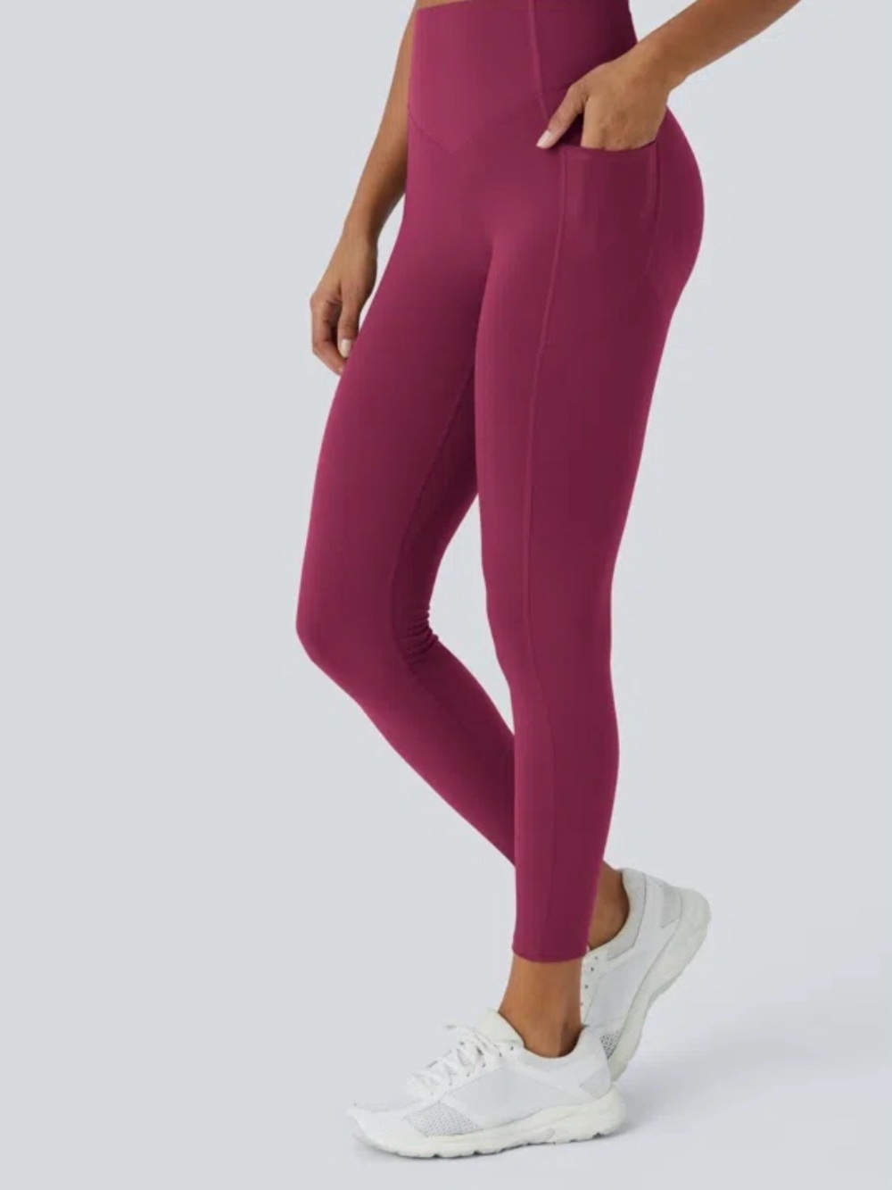 HALARA High-Rise Pocket Leggings in Magenta